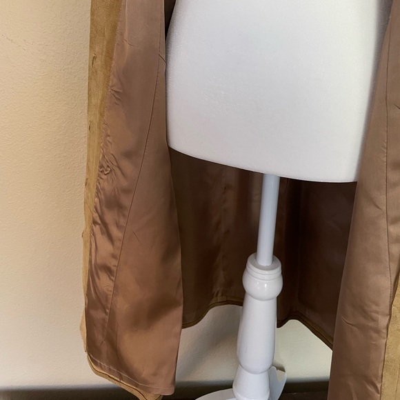 Vintage Banana Republic Suede Leather Button Up Dress - Picture 4 of 6